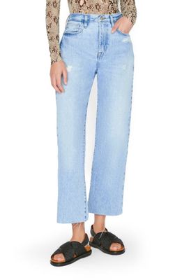 FRAME Le Jane Crop Flare Leg Jeans in Rossum 1 Year Rips