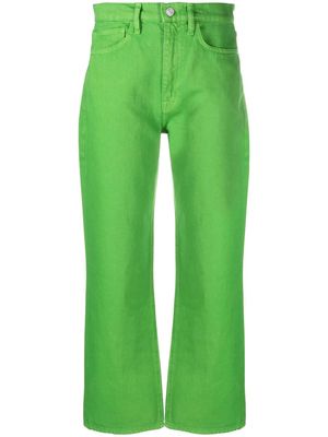 FRAME Le Jane cropped trousers - Green