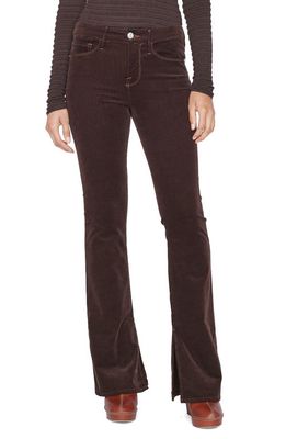 FRAME Le Mini Boot Side Slit Bootcut Corduroy Jeans in Espresso