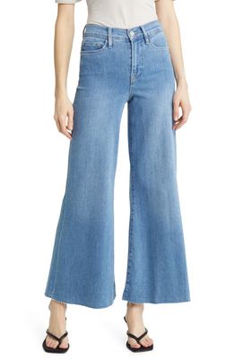FRAME Le Palazzo Raw Hem Ankle Wide Leg Jeans in Jonah