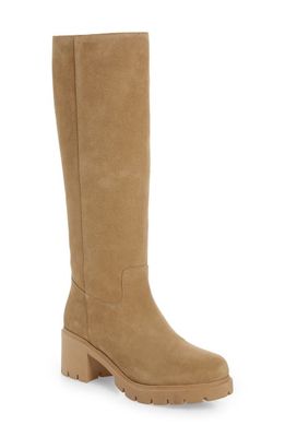 FRAME Le Scout Knee High Boot in Light Tan