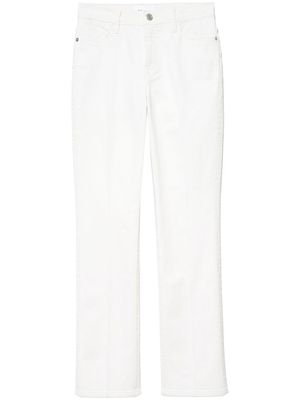 FRAME Le Super high-rise slim trousers - White