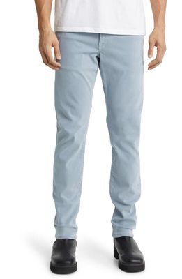 FRAME L'Homme Slim Fit Five-Pocket Twill Pants in Sky Blue