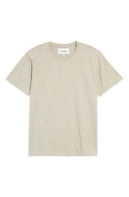 FRAME Logo Cotton T-Shirt in Deep Fog