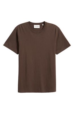 FRAME Logo Cotton T-Shirt in Marron