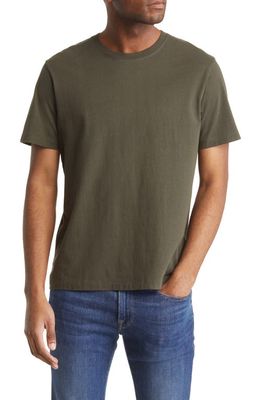 FRAME Logo Cotton T-Shirt in Olive Green