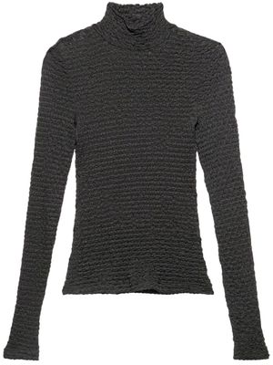 FRAME long-sleeve mesh jumper - Black