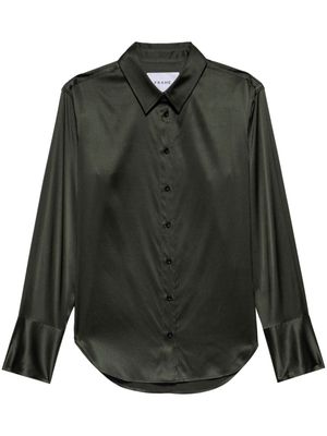 FRAME long-sleeve silk shirt - Black