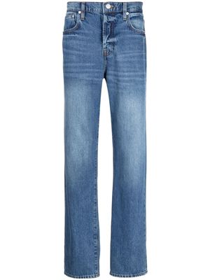 FRAME low-rise straight jeans - Blue