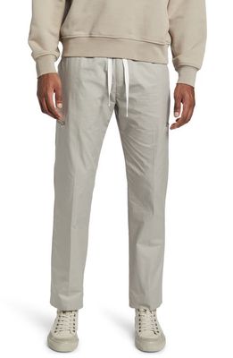 FRAME Men's Cotton Poplin Drawstring Pants in Light Grey