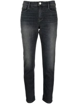 FRAME mid-rise tapered jeans - Grey