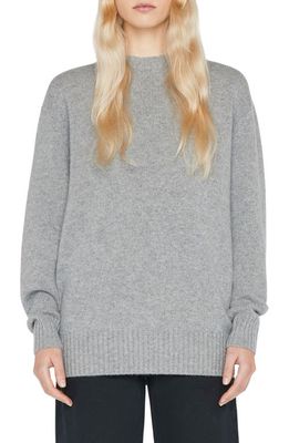 FRAME Oversize Cashmere Sweater in Gris Heather
