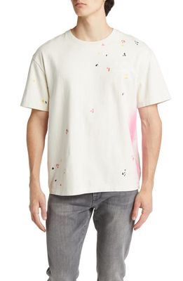 FRAME Oversize Color Spray T-Shirt in Ecru