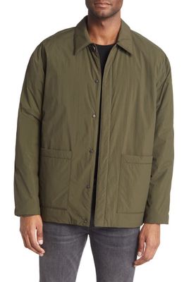FRAME Puffy Workwear Jacket in Military Green
