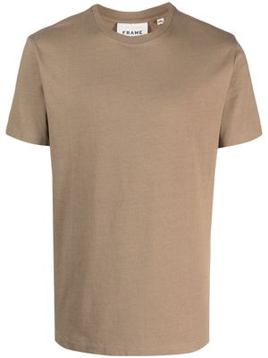 FRAME round-neck short-sleeve T-shirt - Neutrals