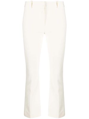 FRAME skinny-cut cropped trousers - White