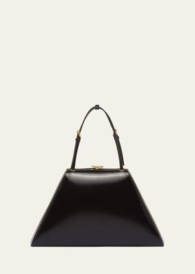Frame Spazzolato Leather Top-Handle Bag