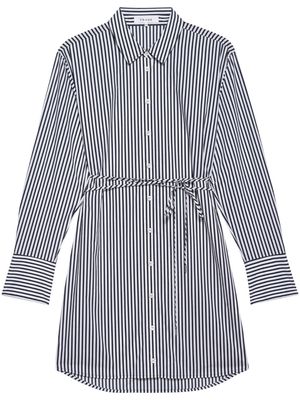 FRAME striped organic cotton shirtdress - Black