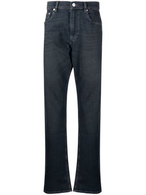 FRAME The Straight mid-rise jeans - Blue