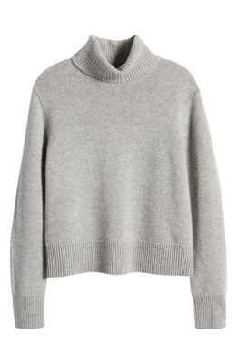 FRAME Turtleneck Cashmere Sweater in Heather Grey