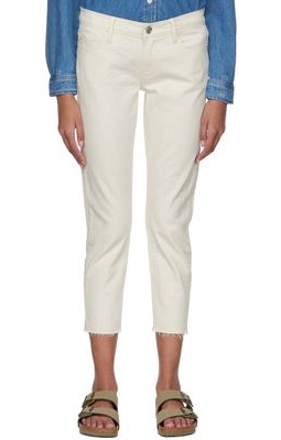 FRAME White 'Le Garcon Crop' Jeans