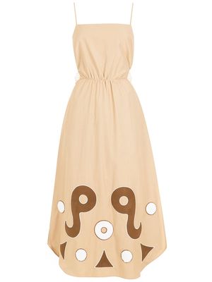 Framed Giambelli Framed embroidery dress - Neutrals