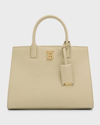 Frances Leather Top-Handle Bag