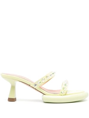 Francesca Bellavita Lilith 60mm mules - Green