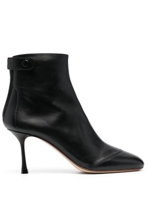 Francesco Russo slip-on 8.5cm ankle boots - Black