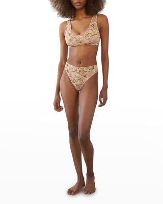 Francis Floral Bralette Bikini Top