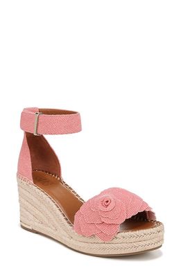 Franco Sarto Clemens Espadrille Wedge Sandal in Coral
