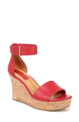 Franco Sarto Clemens Espadrille Wedge Sandal in Red