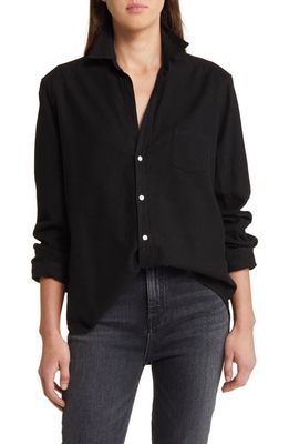 Frank & Eileen Eileen Relaxed Fit Cotton Button-Up Shirt in Black