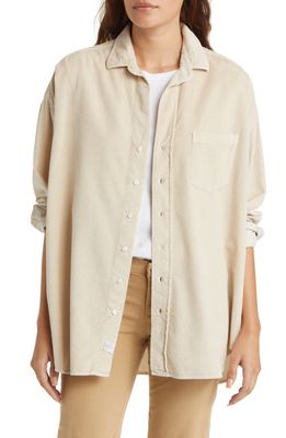 Frank & Eileen Shirley Oversize Button-Up Shirt in Vintage White