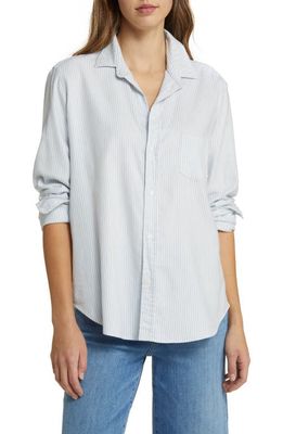 Frank & Eileen Stripe Relaxed Fit Button-Up Shirt in Blue Stripe