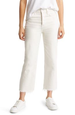 Frank & Eileen The Monaghan Mom Jeans in Cream Color Denim