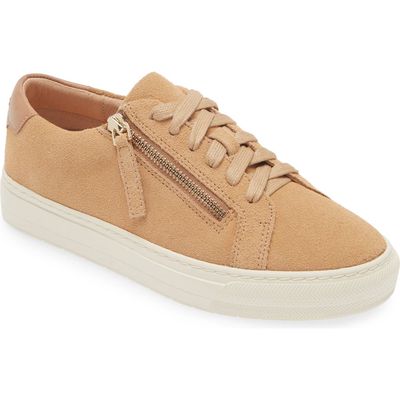 FRANKIE4 Billie Zip Sneaker in Camel Suede 