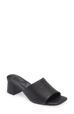 FRANKIE4 Kennedy Mule in Black Weave 