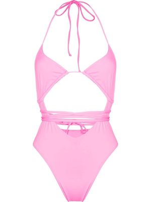 Frankies Bikinis Gemma cut-out swimsuit - Pink
