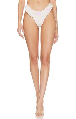 Frankies Bikinis x Pamela Anderson Westward Bikini Bottom in Cream