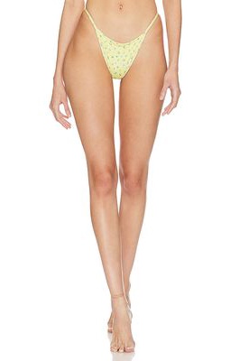 Frankies Bikinis x Pamela Anderson Zeus Bikini Bottom in Yellow
