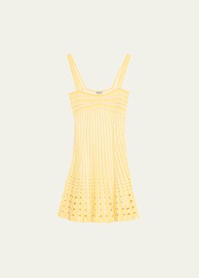 Franklin Crochet Fit & Flare Mini Dress