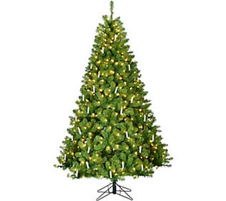 Fraser Hill Farm 7.5' Vintage Christmas Tree wi th Candles