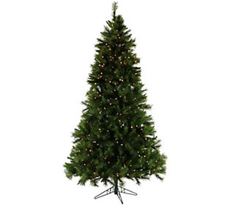 Fraser Hill Farm Prelit 7.5' Canyon Pine Christ mas Tree