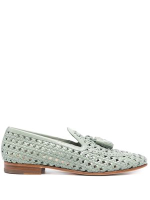 Fratelli Rossetti lace-up leather loafers - Green