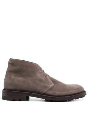 Fratelli Rossetti lace-up suede ankle boots - Grey