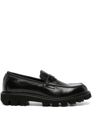 Fratelli Rossetti penny-slot leather loafers - Black
