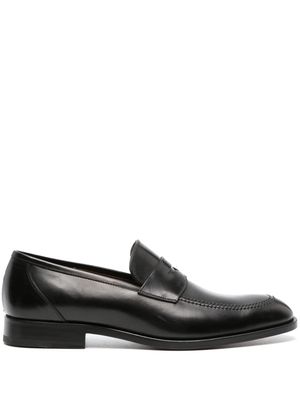 Fratelli Rossetti penny-slot polished leather loafers - Black