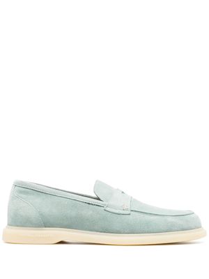 Fratelli Rossetti penny-slot suede loafers - Blue