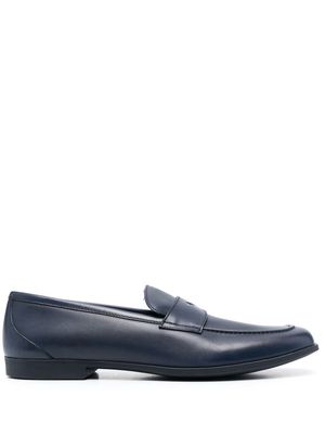 Fratelli Rossetti slip-on leather penny loafers - Blue